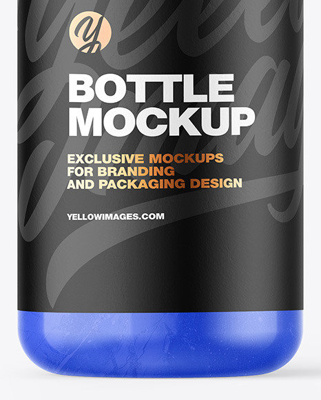 Glossy Plastic Bottle Mockup