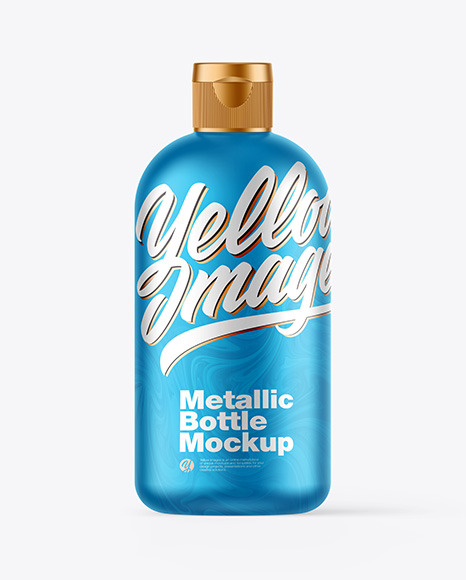 Metallic Bottle Mockup