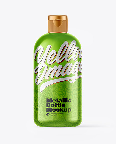 Metallic Bottle Mockup