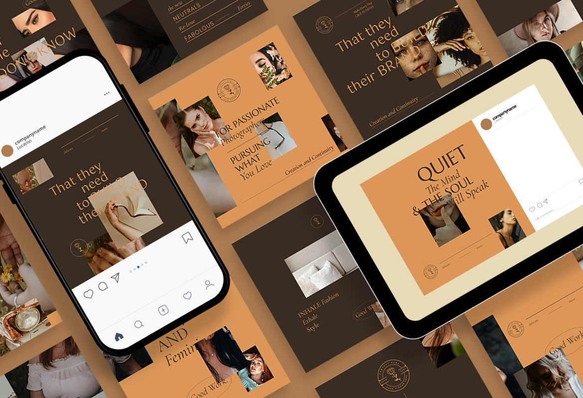 Classy and Elegant Instagram Carousel Post Template