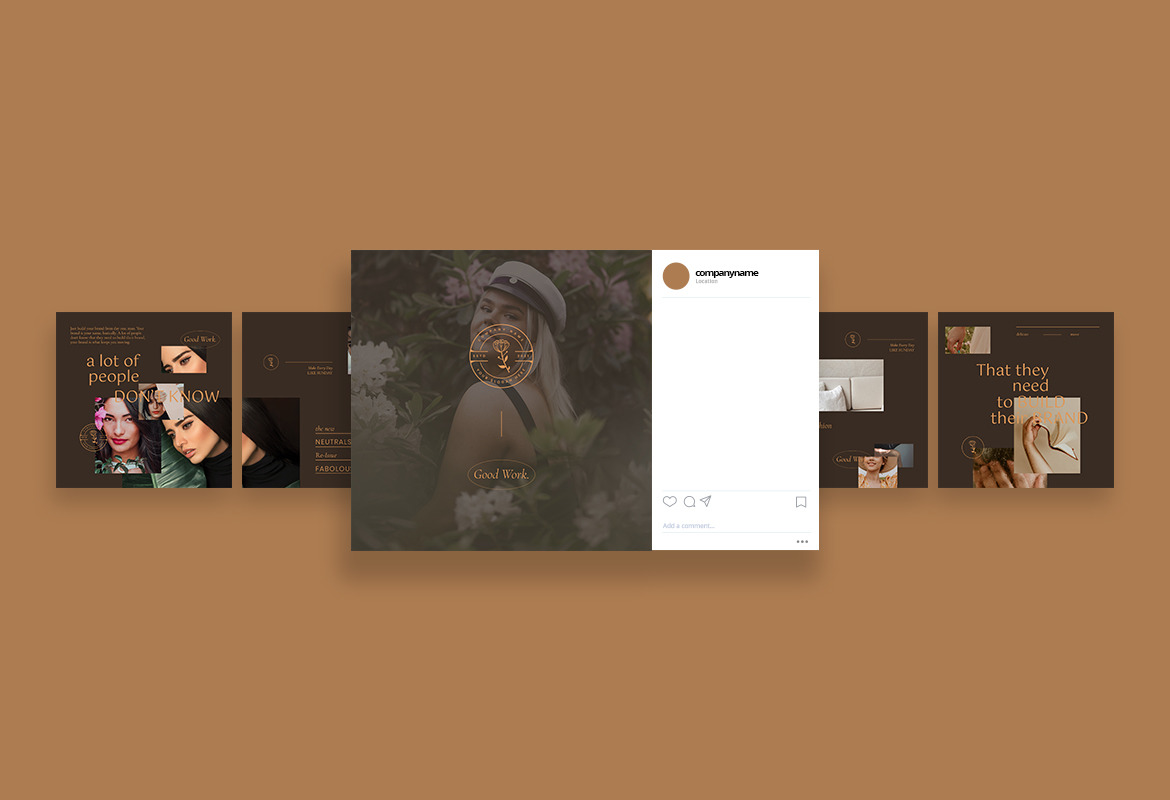 Classy and Elegant Instagram Carousel Post Template