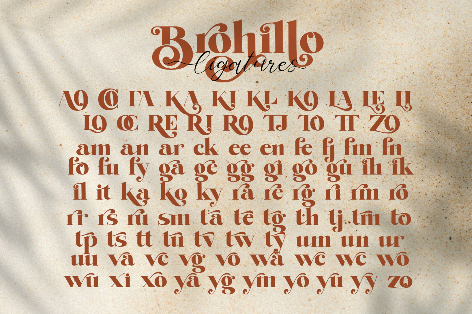 Brohillo Font Duo Brohillo Font Duo