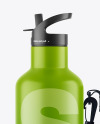 Matte Water Bottle W/ Case Mockup