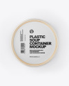 Plastic Soup Container Mockup