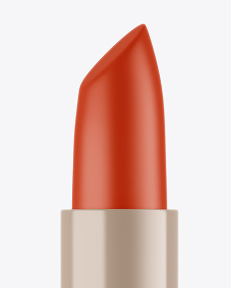 Glossy Opened Lipstick With Box Mockup