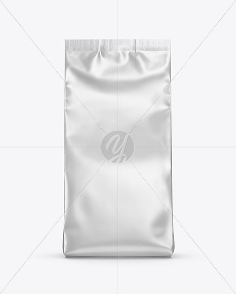 Matte Metallic Food Bag Mockup