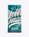 Matte Metallic Food Bag Mockup