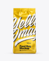 Matte Metallic Food Bag Mockup