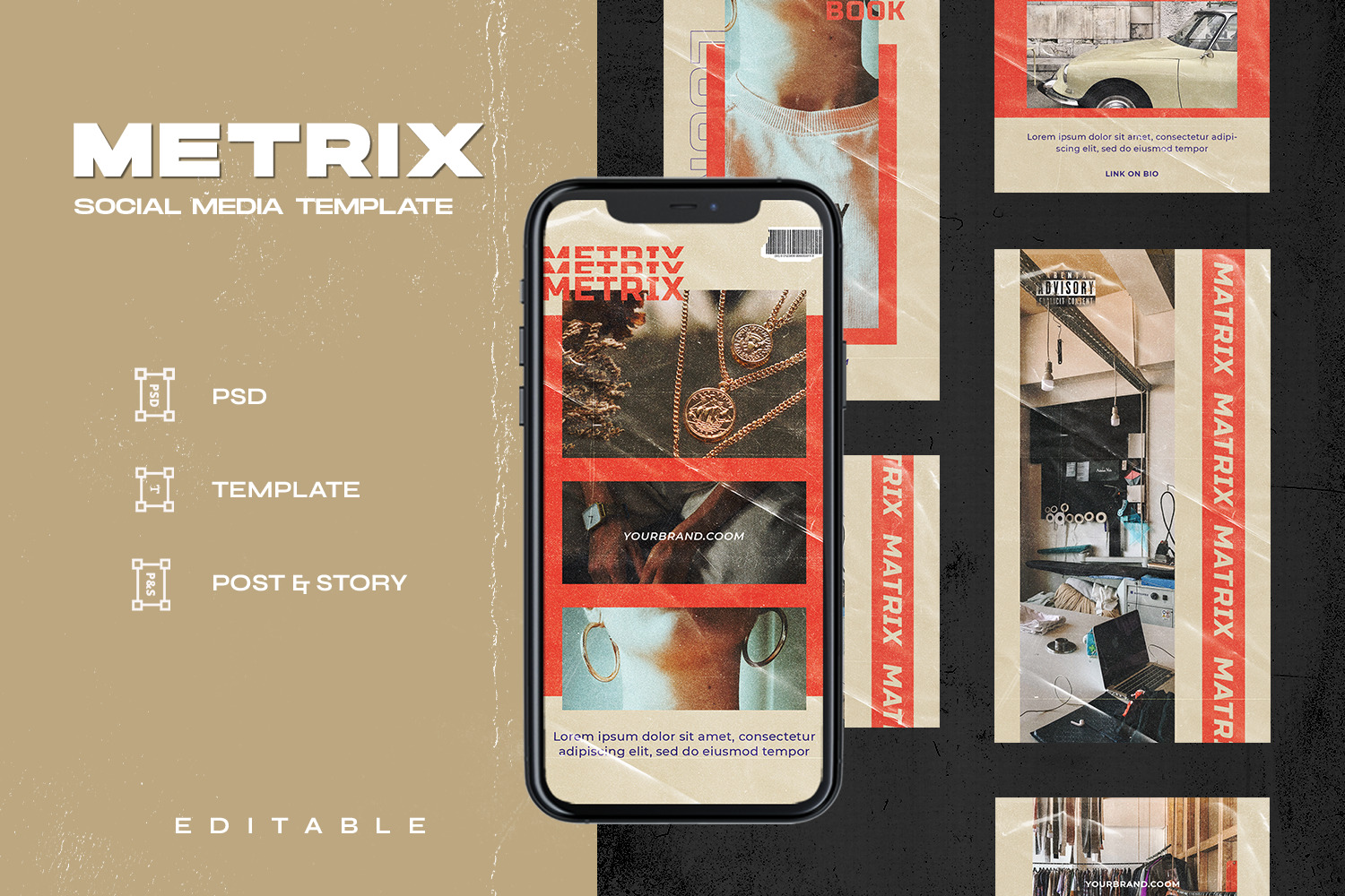 Metrix - Instagram Stories &amp; Post Template