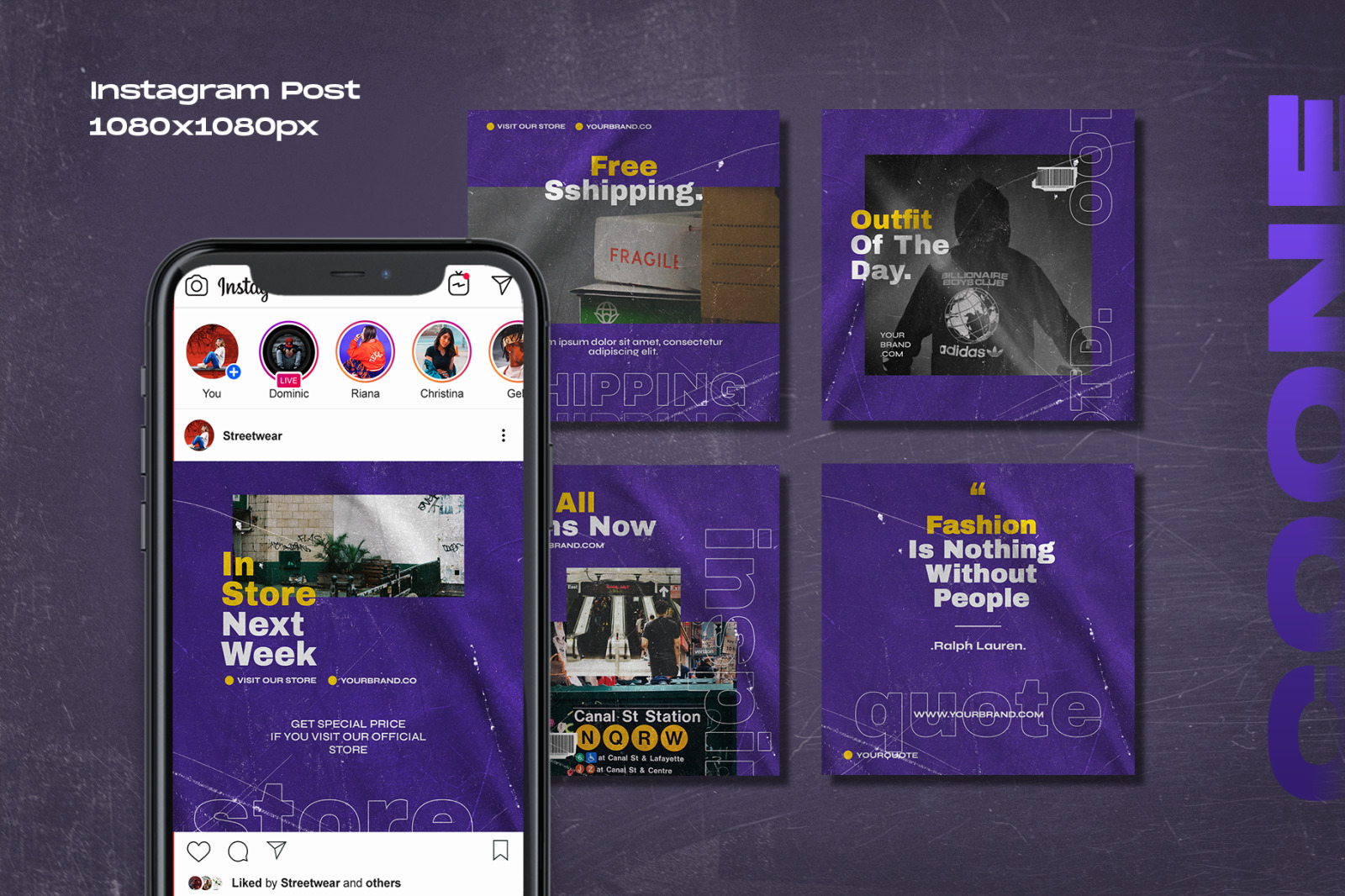 Coone - Instagram Stories & Post Template Coone - Instagram Stories & Post Template
