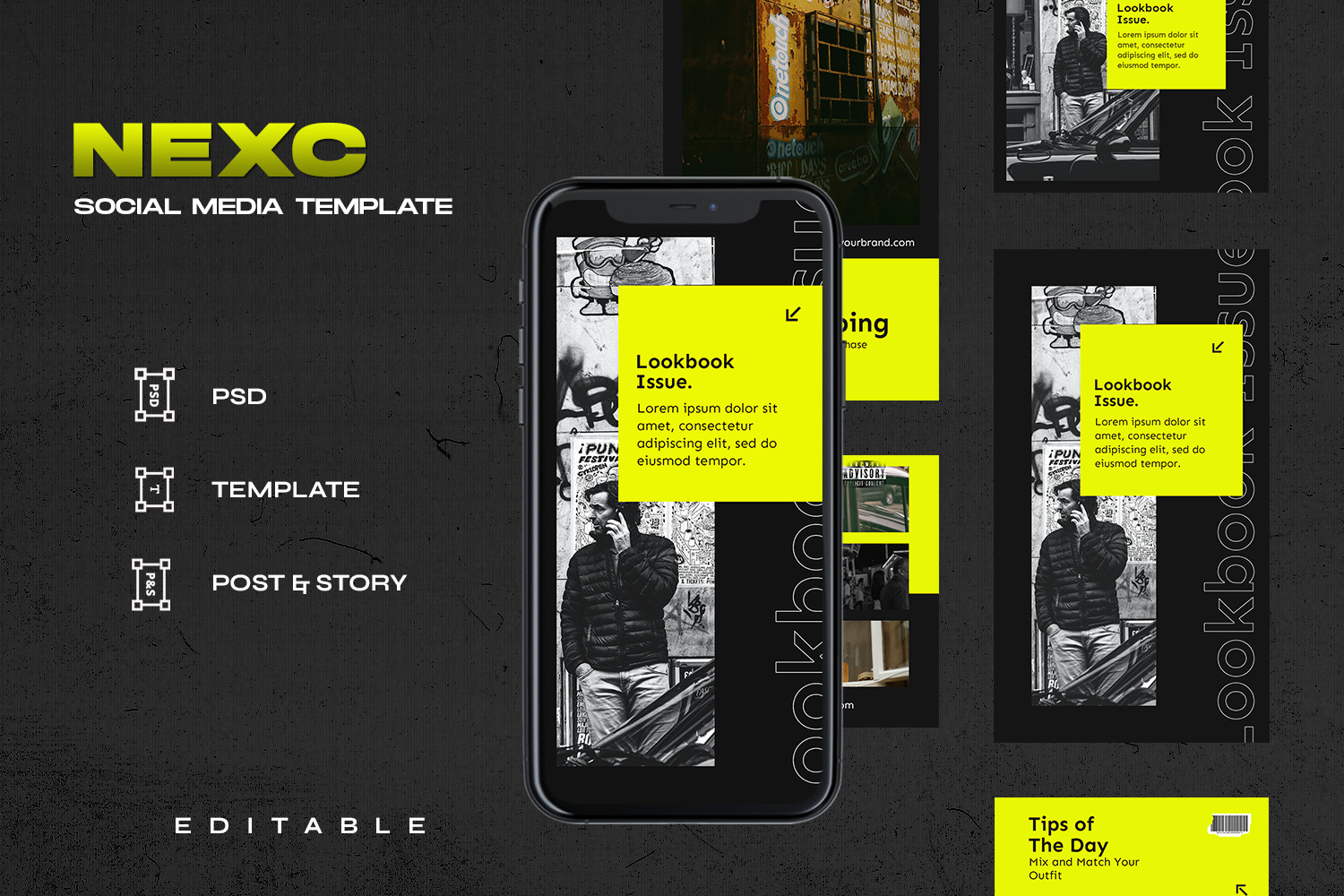 Nexc - Instagram Stories &amp; Post Template