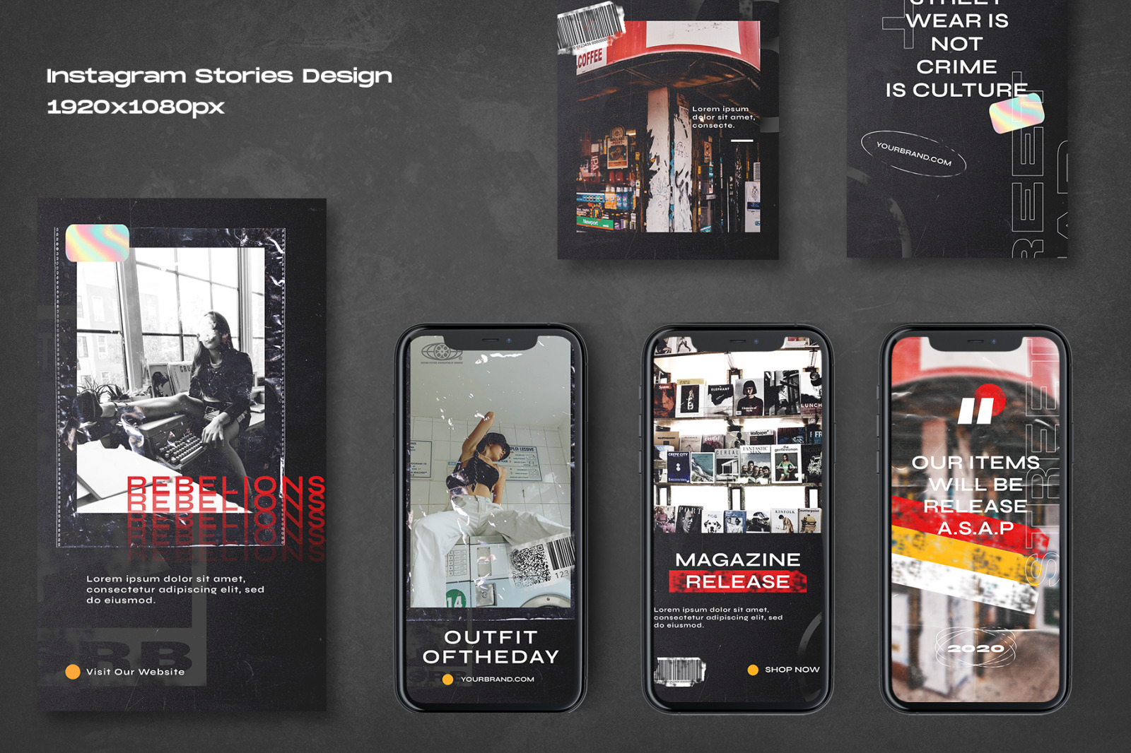 Refused - Instagram Stories & Post Template Refused - Instagram Stories & Post Template