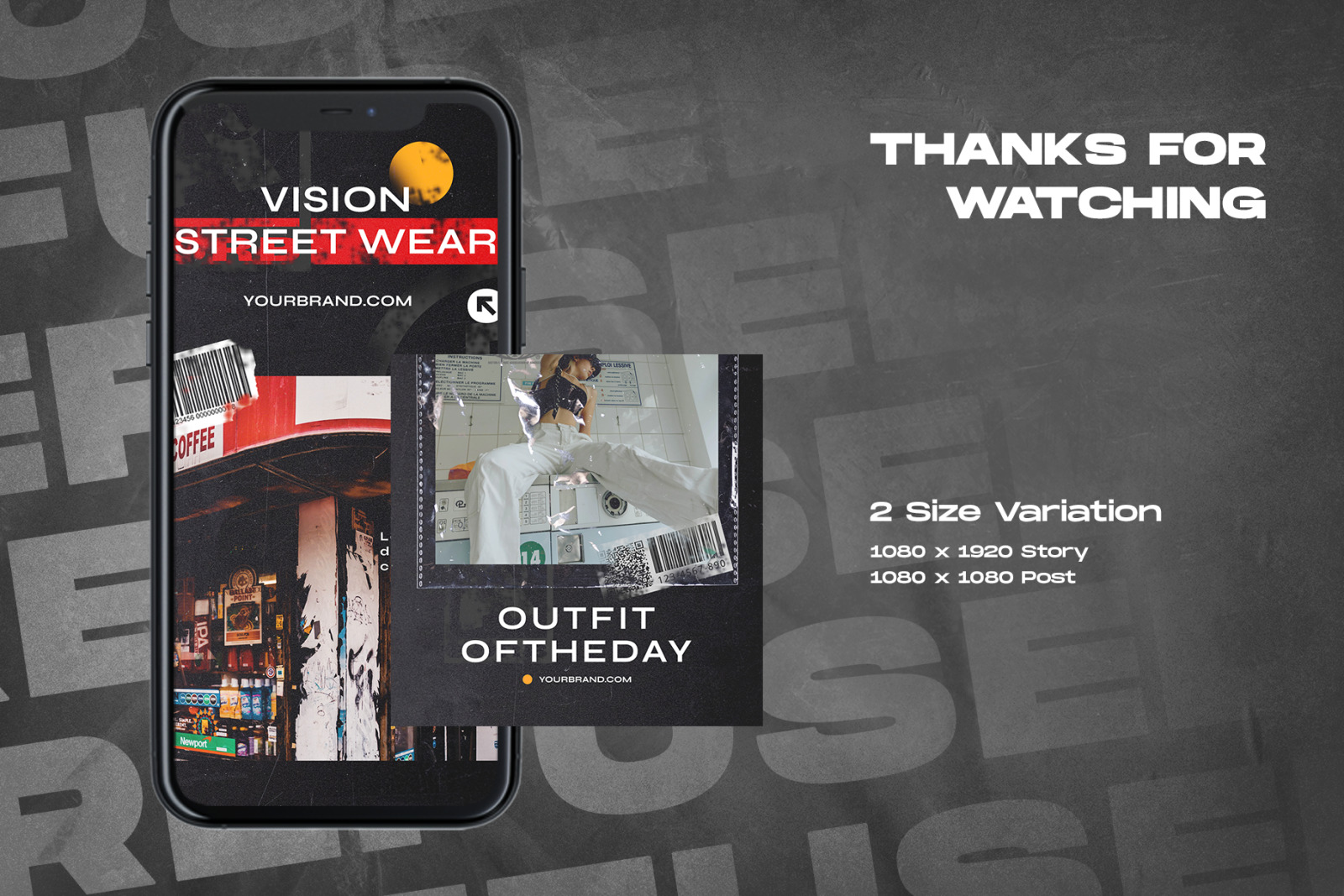 Refused - Instagram Stories & Post Template Refused - Instagram Stories & Post Template
