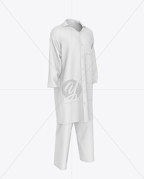 Medical Uniform Mockup – Half Side View