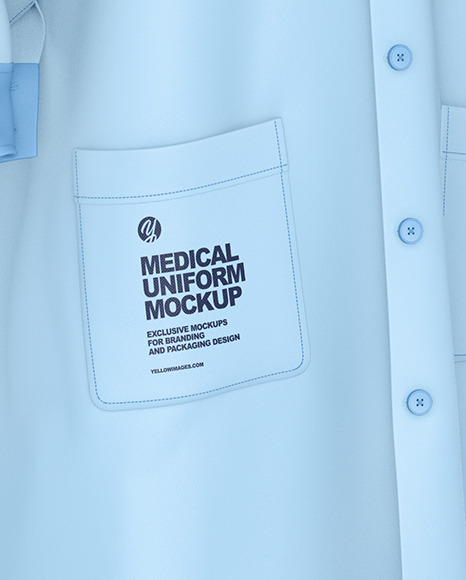 Medical Uniform Mockup – Half Side View