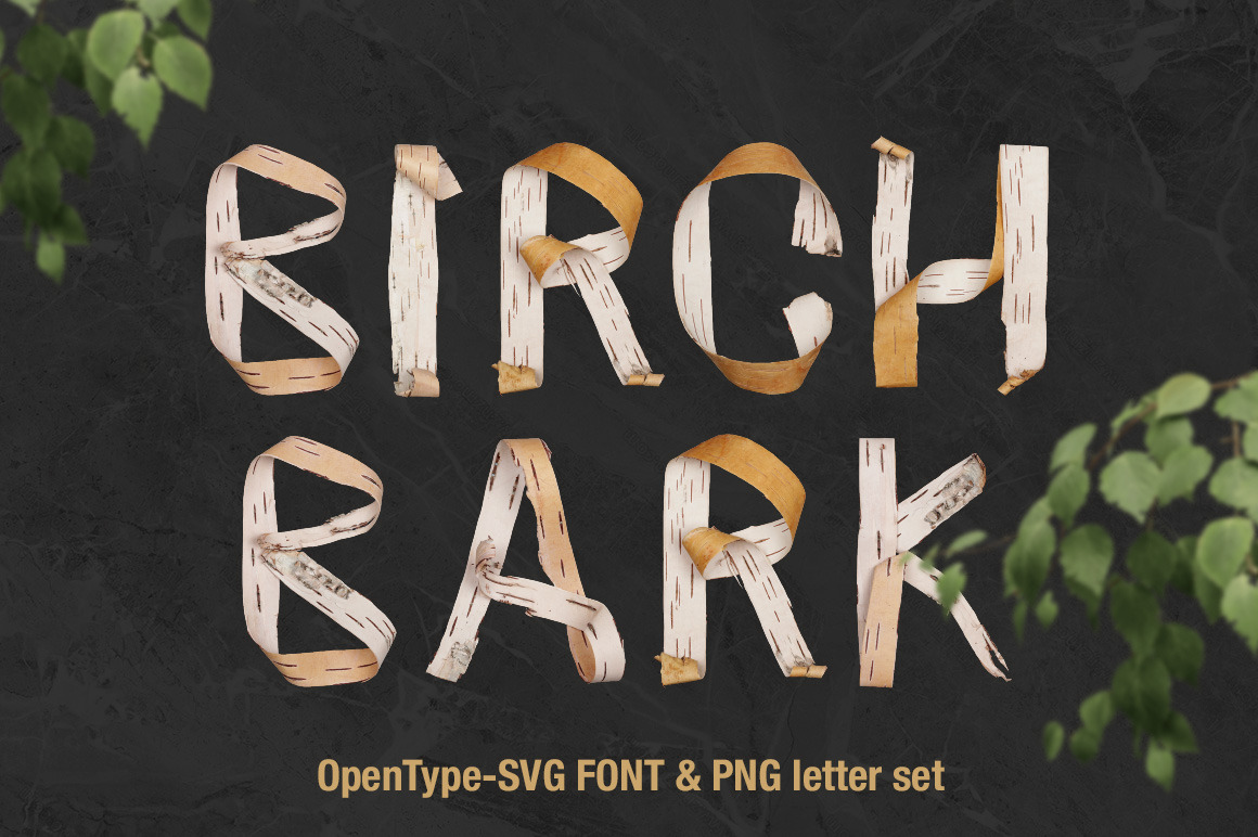 Birch Bark Font Birch Bark Font