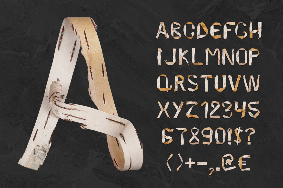 Birch Bark Font Birch Bark Font