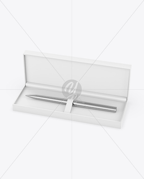 Gift Writing Pen in Box Mockup