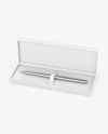 Gift Writing Pen in Box Mockup