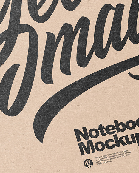 Kraft Paper Notebook Mockup