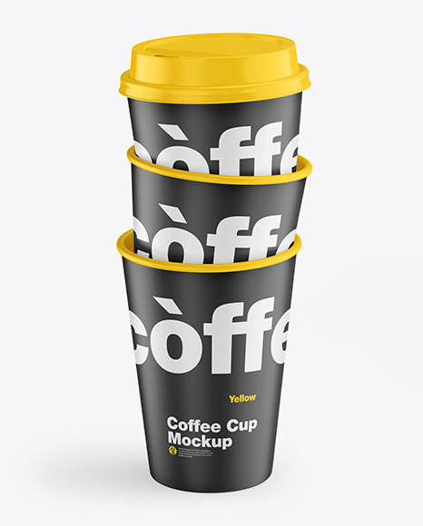 Matte Coffee Cups Mockup