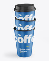 Matte Coffee Cups Mockup