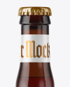 750ml Amber Glass Red Ale Bottle Mockup