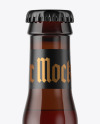 750ml Amber Glass Red Ale Bottle Mockup