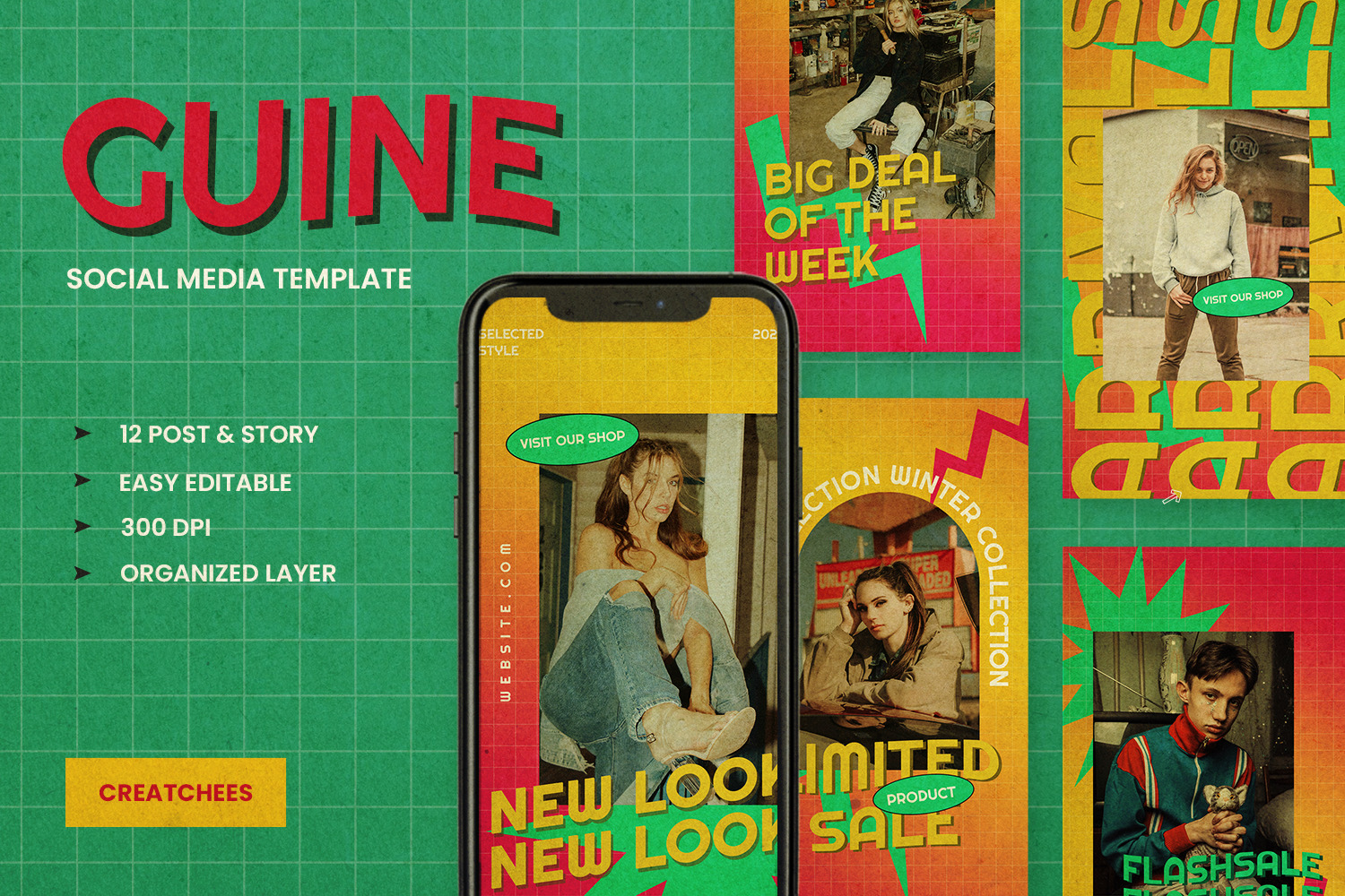 Guine - Instagram Stories &amp; Post Template