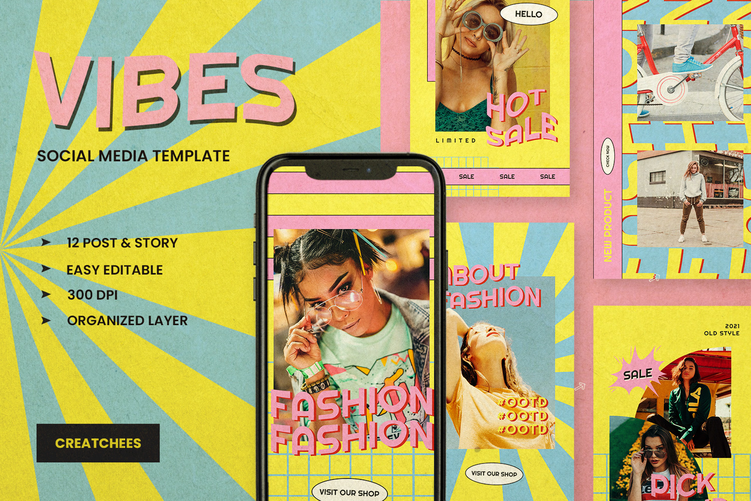 Vibes - Instagram Stories & Post Template Vibes - Instagram Stories & Post Template