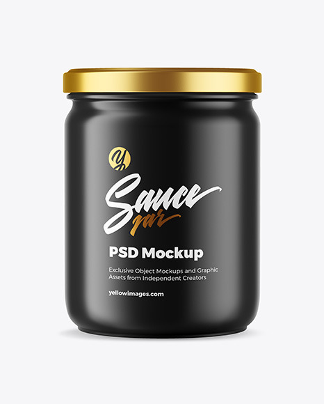 Matte Jam Jar Mockup