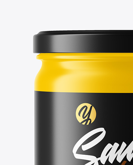 Matte Jam Jar Mockup