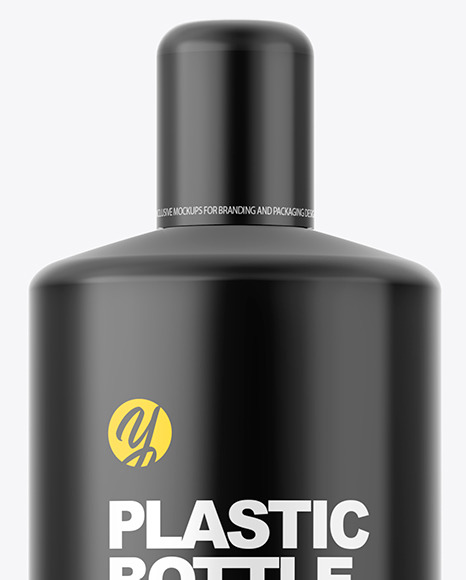 Matte Plastic Bottle Mockup