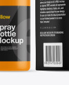 Matte Spray Bottle w/ Box Mockup