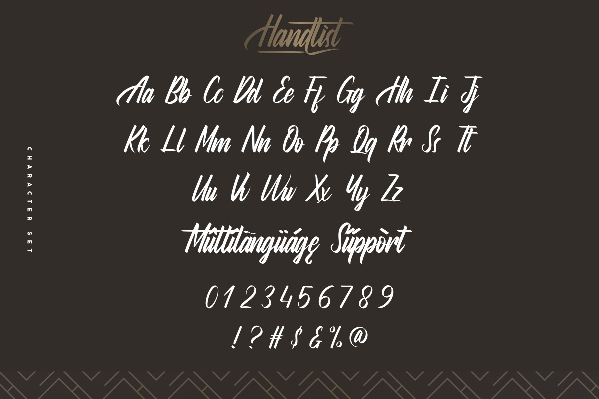Handlist Font Handlist Font