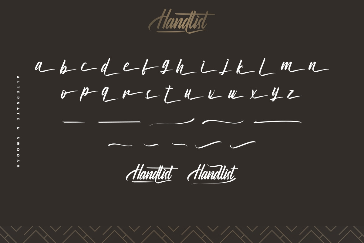 Handlist Font Handlist Font