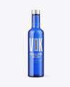 Blue Glass Vodka Bottle Mockup