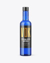 Blue Glass Vodka Bottle Mockup