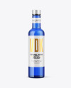 Blue Glass Vodka Bottle Mockup