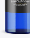 Blue Glass Vodka Bottle Mockup