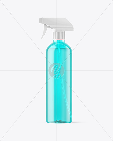 Color Plastic Spray Bottle Mockup