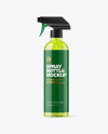 Color Plastic Spray Bottle Mockup