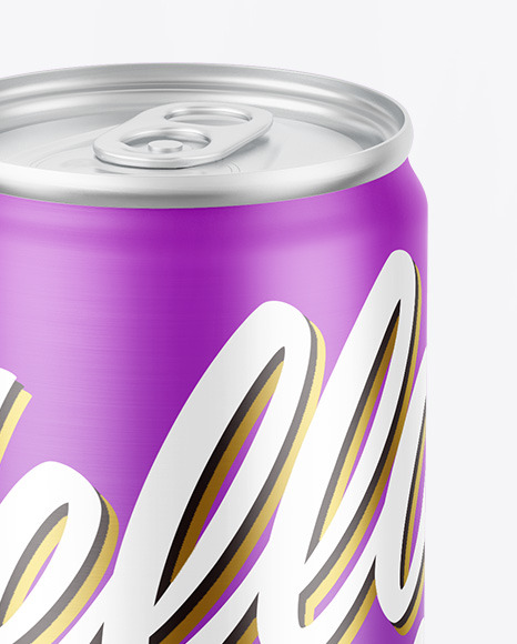 Matte Drink Can Mockup