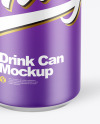 Matte Drink Can Mockup