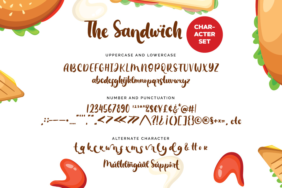 The Sandwich Font