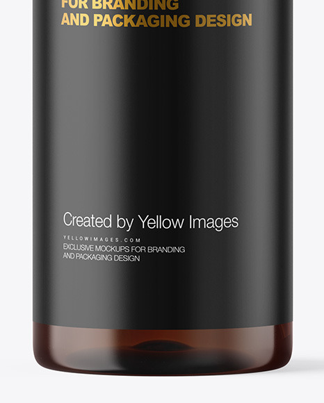 Amber Spray Bottle Mockup