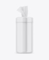 Glossy Wipes Tube Mockup