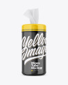 Glossy Wipes Tube Mockup