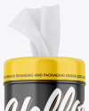 Glossy Wipes Tube Mockup