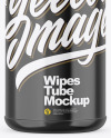 Glossy Wipes Tube Mockup